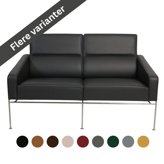 Arne Jacobsen reupholstered 3302 2-seater Airport sofa
