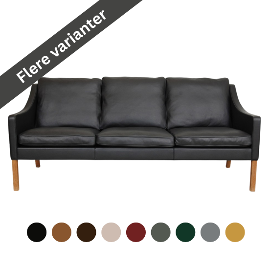 Børge Mogensen nybetrukket 2209 3-personers sofa
