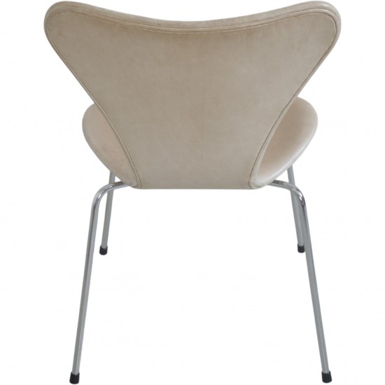 Sæt af 6 Arne Jacobsen Syver stole i patineret natur læder 1990'erne