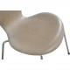 Sæt af 6 Arne Jacobsen Syver stole i patineret natur læder 1990'erne