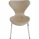 Sæt af 6 Arne Jacobsen Syver stole i patineret natur læder 1990'erne