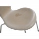Sæt af 6 Arne Jacobsen Syver stole i patineret natur læder 1990'erne