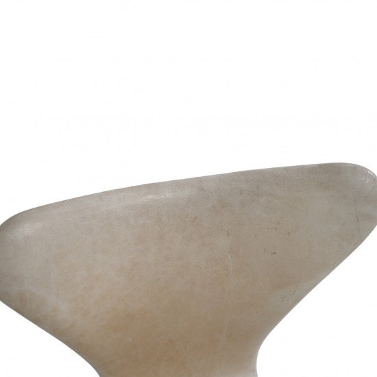 Sæt af 6 Arne Jacobsen Syver stole i patineret natur læder 1990'erne