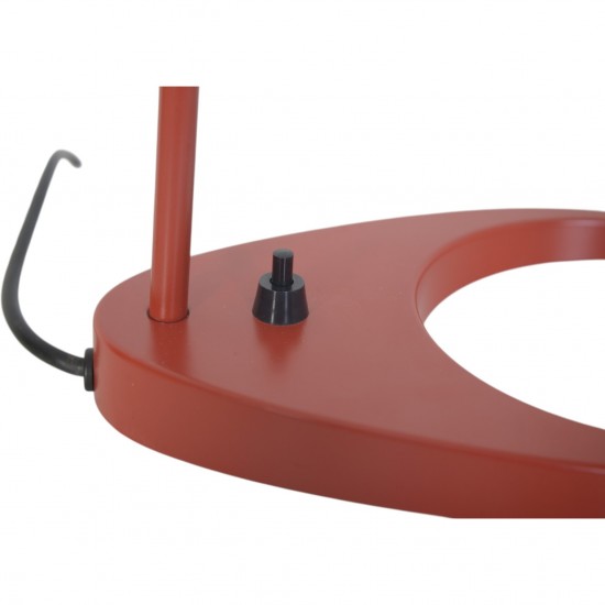 Arne Jacobsen rød bordlampe 2010'erne