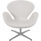 Arne Jacobsen Svane stol i gråt Hallingdal 103 stof 2006