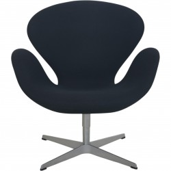Arne Jacobsen Svane stol i sort Hallingdal stof 2006