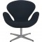 Arne Jacobsen Svane stol i sort Hallingdal stof 2006