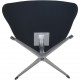 Arne Jacobsen Svane stol i sort Hallingdal stof 2006