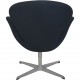 Arne Jacobsen Svane stol i sort Hallingdal stof 2006