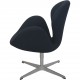 Arne Jacobsen Svane stol i sort Hallingdal stof 2006