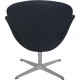 Arne Jacobsen Svane stol i sort Hallingdal stof 2004