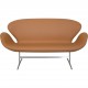 Arne Jacobsen Svane sofa i cognac læder 2020