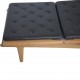 Hans Wegner GE1 daybed i eg og sort læder 2018
