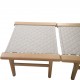 Hans Wegner GE1 daybed i eg og sort læder 2018