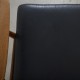 Hans Wegner GE240 3.personers cigar sofa i eg og sort læder 1970'erne