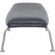 Hans Wegner Ox chair med skammel i sort anilin læder 2008