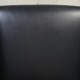 Hans Wegner Ox chair med skammel i sort anilin læder 2008
