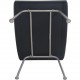 Hans Wegner Wing chair med skammel i sort læder 2013