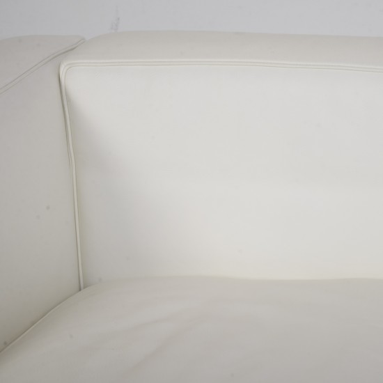 Le Corbusier LC2 3.personers sofa i hvid læder 2000'erne