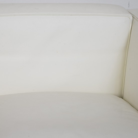 Le Corbusier LC2 3.personers sofa i hvid læder 2000'erne