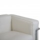 Le Corbusier LC2 3.personers sofa i hvid læder 2000'erne