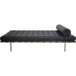 Ludwig Mies van der Rohe Barcelona daybed i sort læder 2010'erne