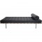 Ludwig Mies van der Rohe Barcelona daybed i sort læder 2010'erne