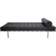 Ludwig Mies van der Rohe Barcelona daybed i sort læder 2010'erne