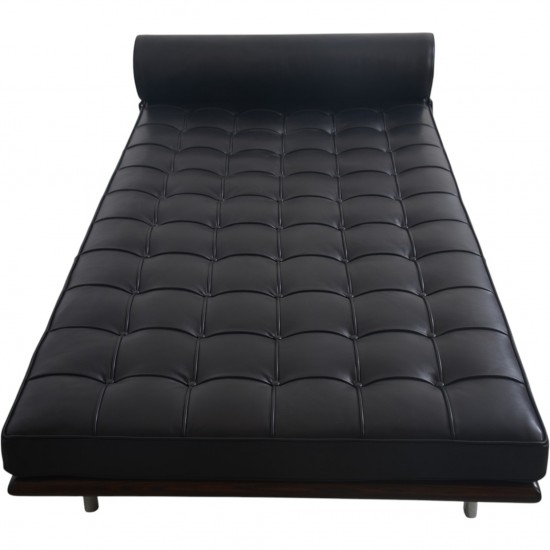Ludwig Mies van der Rohe Barcelona daybed i sort læder 2010'erne