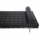 Ludwig Mies van der Rohe Barcelona daybed i sort læder 2010'erne
