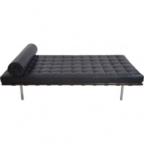Ludwig Mies van der Rohe Barcelona daybed i sort læder 2010'erne