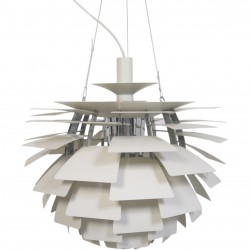 Poul Henningsen hvid Kogle lampe 60 cm 2000'erne