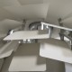 Poul Henningsen hvid Kogle lampe 60 cm 2000'erne