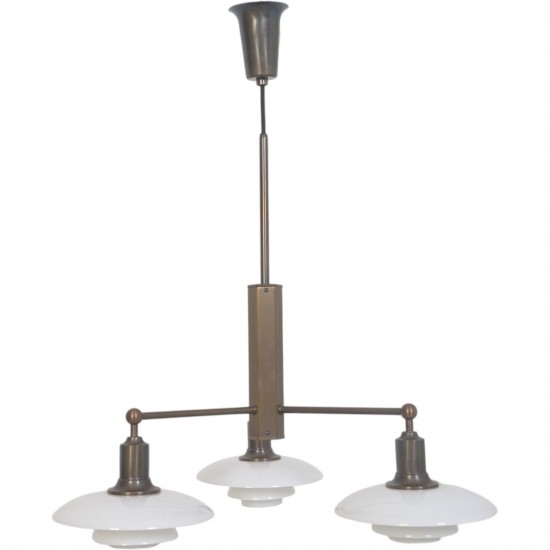Poul Henningsen PH 2/1 Stammekrone lampe i bruneret messing 1997