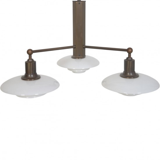 Poul Henningsen PH 2/1 Stammekrone lampe i bruneret messing 1997