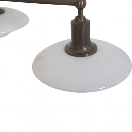 Poul Henningsen PH 2/1 Stammekrone lampe i bruneret messing 1997