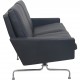 Poul Kjærholm PK31 2.personers sofa i sort Nevada læder 1991
