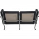 Poul Kjærholm PK31 2.personers sofa i sort Nevada læder 1991