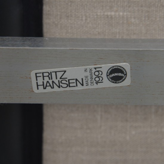 Poul Kjærholm PK31 2.personers sofa i sort Nevada læder 1991