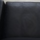 Poul Kjærholm PK31 2.personers sofa i sort Nevada læder 1991
