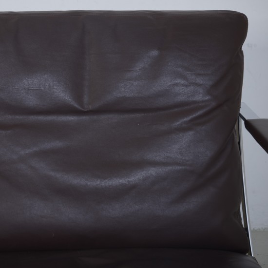 Preben Fabricius 3-personers 710 sofa i brunt læder 2000'erne