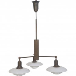 Poul Henningsen PH 2/1 Stammekrone lampe bruneret messing, i kasse 1997