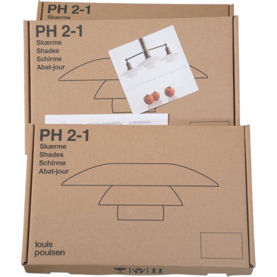 Poul Henningsen PH 2/1 Stammekrone lampe bruneret messing, i kasse 1997