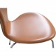 Sæt af 6 Arne Jacobsen Syver stole i cognac classisc læder