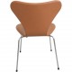Sæt af 6 Arne Jacobsen Syver stole i cognac classisc læder