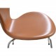 Sæt af 6 Arne Jacobsen Syver stole i cognac classisc læder