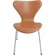 Sæt af 6 Arne Jacobsen Syver stole i cognac classisc læder
