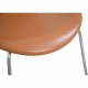Sæt af 6 Arne Jacobsen Syver stole i cognac classisc læder