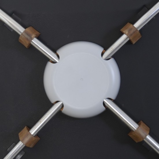 Sæt af 4 Arne Jacobsen Syver stole i sort læder