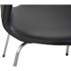 Sæt af 4 Arne Jacobsen Syver stole i sort læder